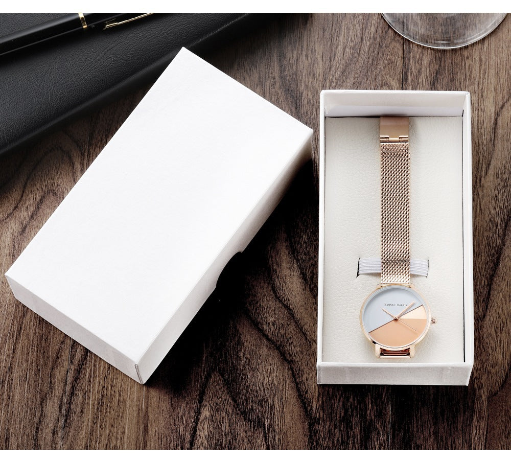 Gitchpop Aesthetic Leather Watch