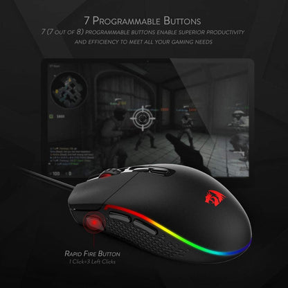 Red-Dragon Gaming Mouse Glitchpop Version