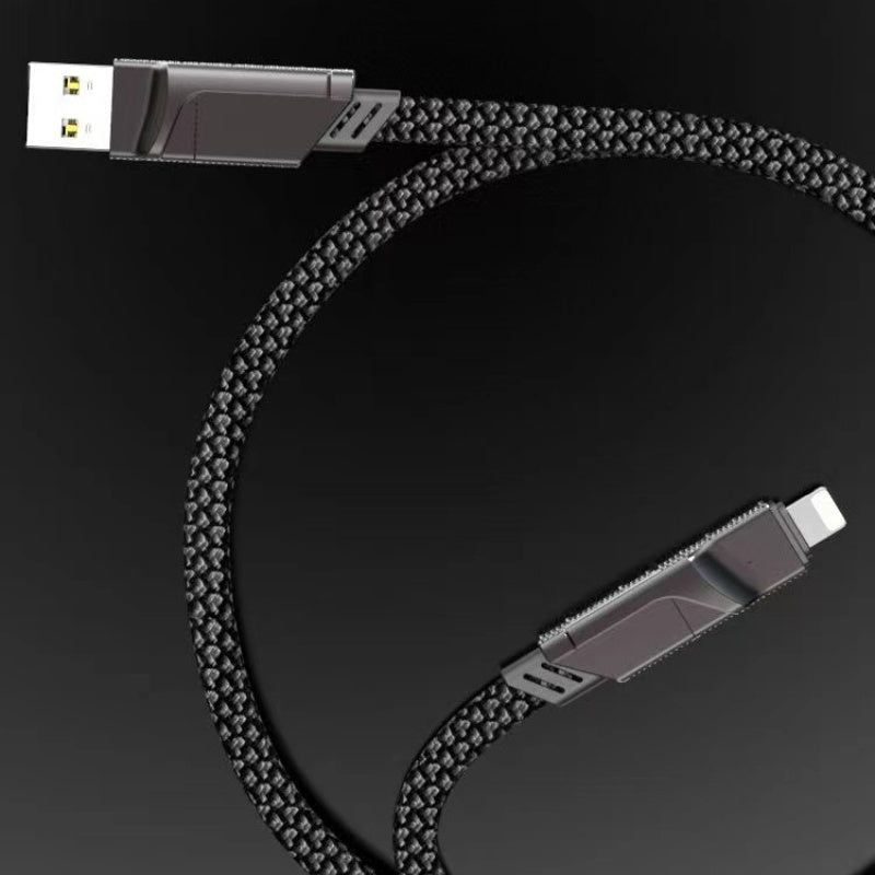 Four-in-one Data Cable Two-drag Two PD with Fast Charge
