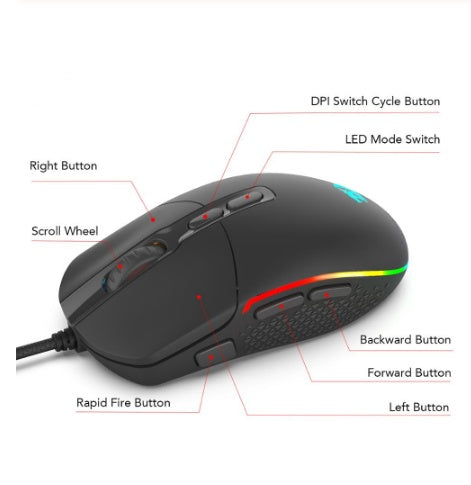 Red-Dragon Gaming Mouse Glitchpop Version
