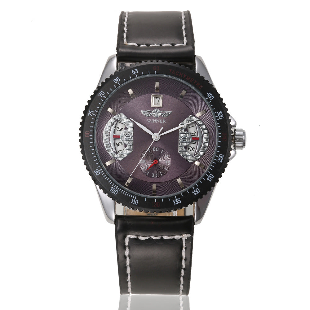 Gitchpop Aesthetic Leather Watch