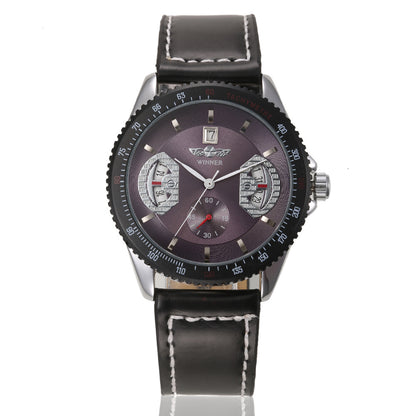 Gitchpop Aesthetic Leather Watch