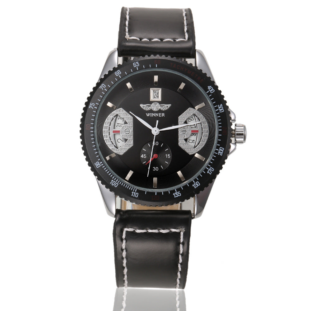 Gitchpop Aesthetic Leather Watch