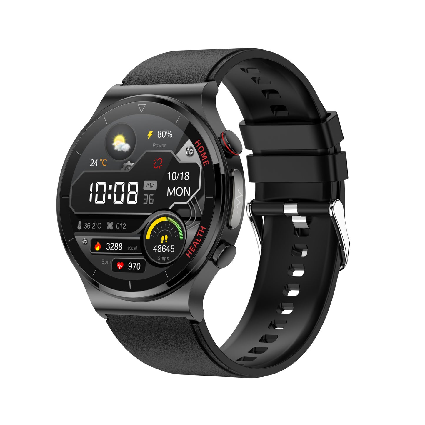 Oxygen ECG Monitoring Laser Smart Watch