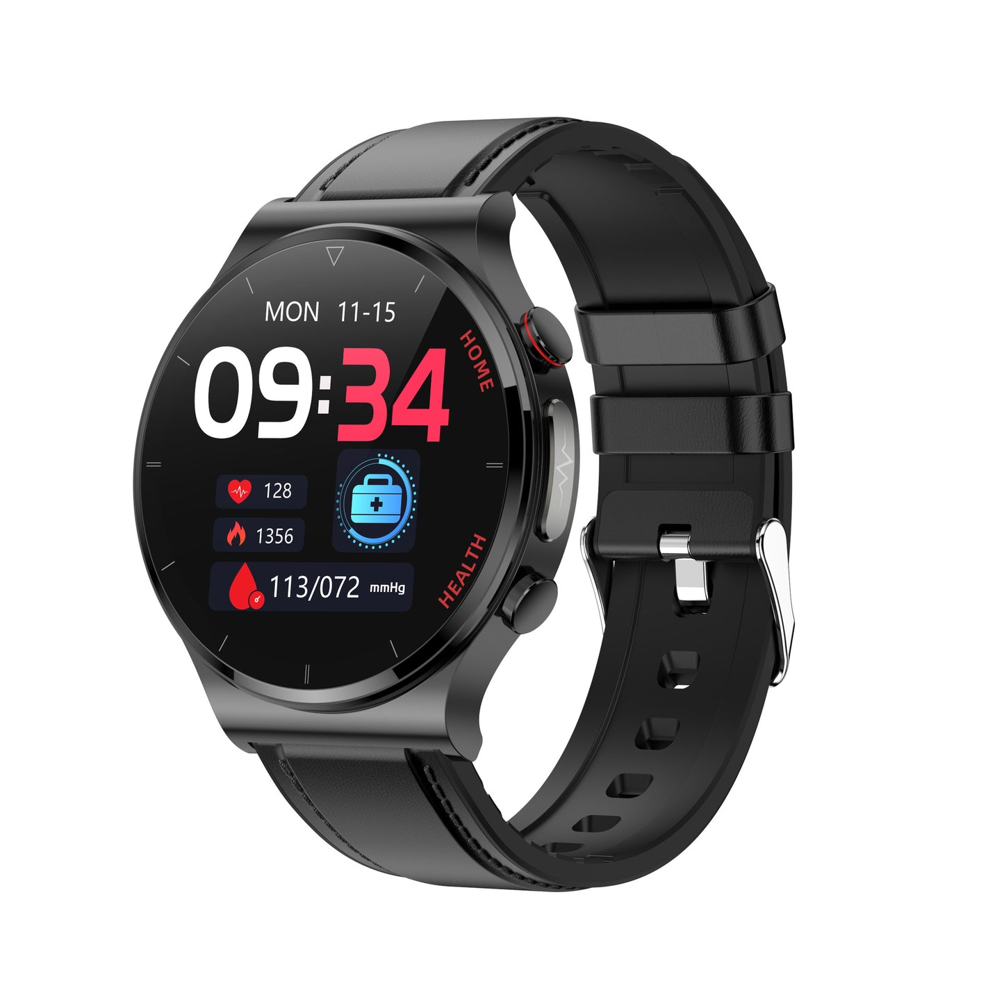 Oxygen ECG Monitoring Laser Smart Watch