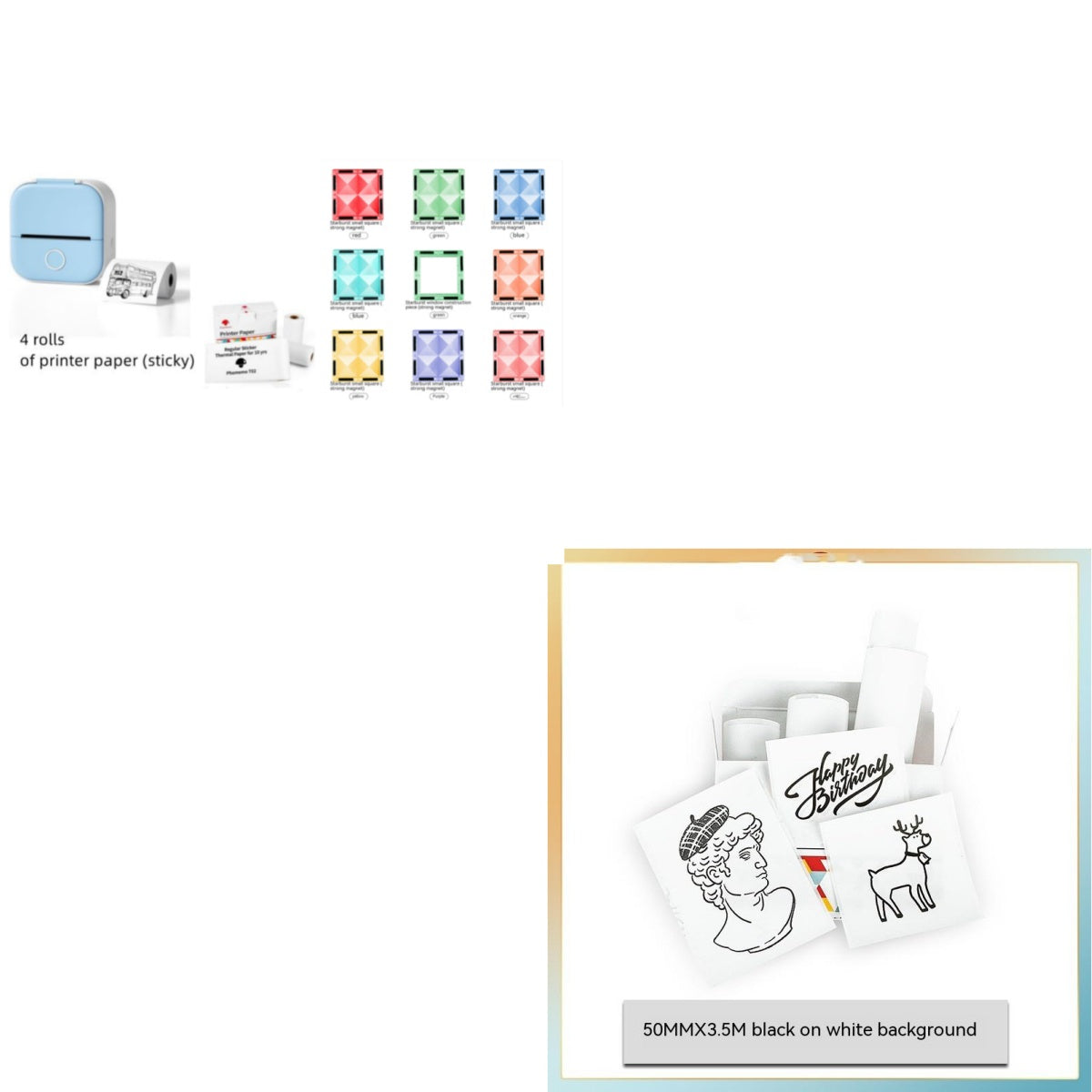 Portable Mini Thermal Label Printer
