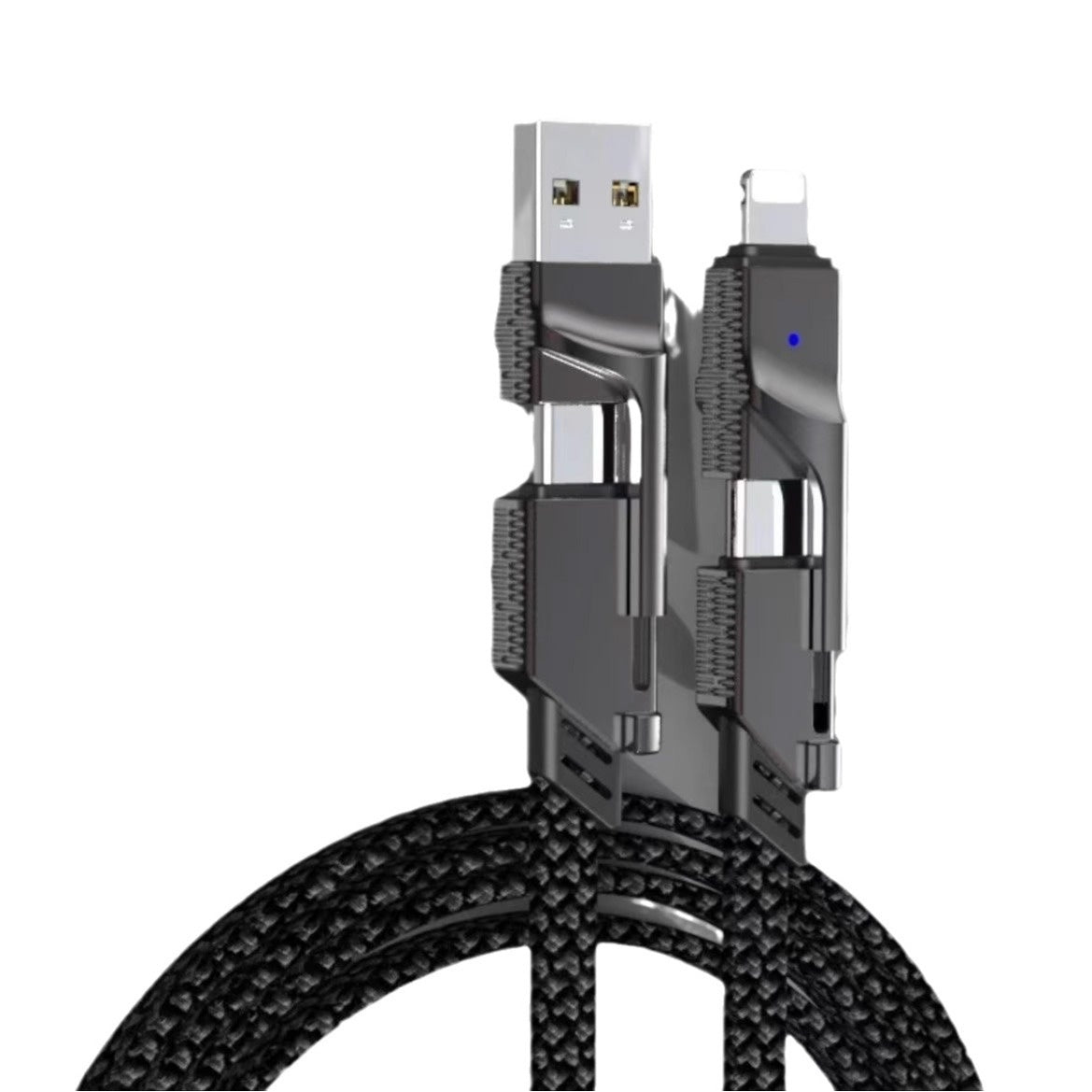 Four-in-one Data Cable Two-drag Two PD with Fast Charge