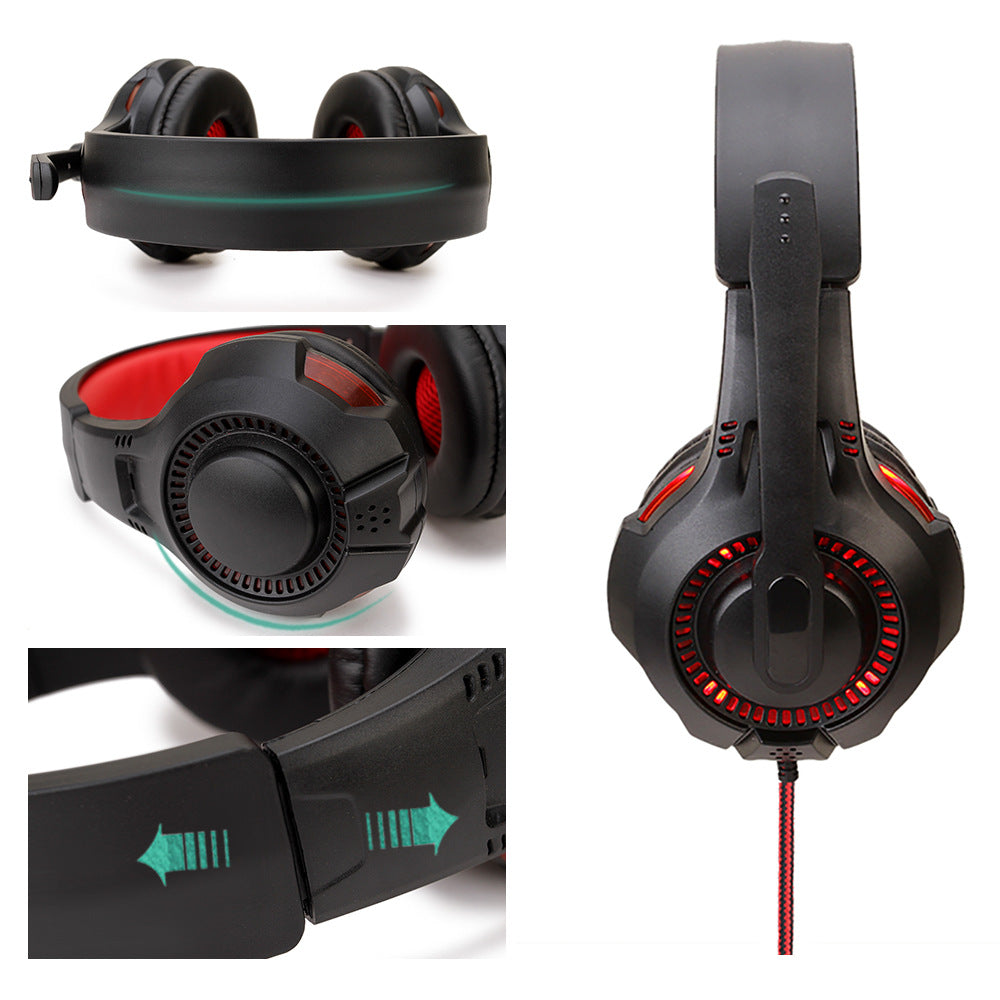 Light-emitting Head-mounted Gaming Headset