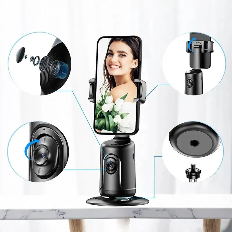 360 Auto AI Face Tracking Gimbal Phone Holder
