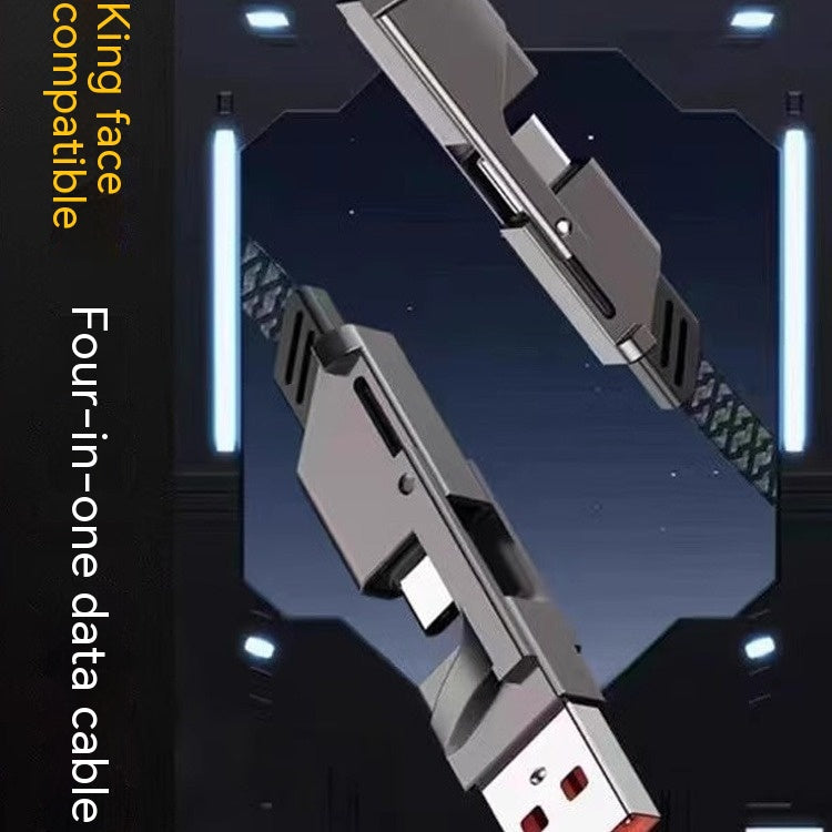 Four-in-one Data Cable Two-drag Two PD with Fast Charge
