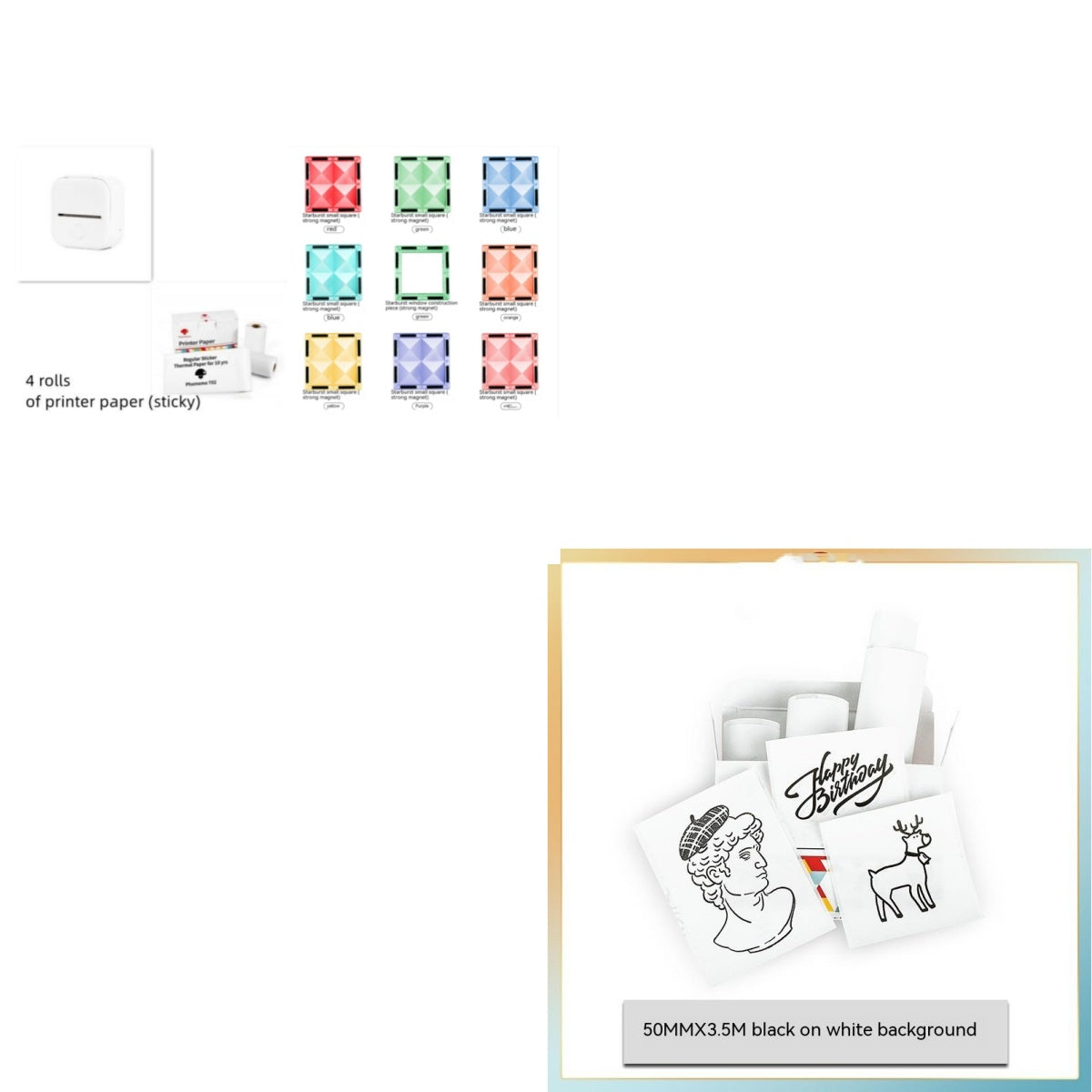 Portable Mini Thermal Label Printer