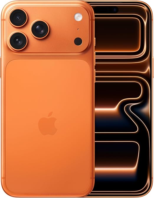 Apple iPhone 17 Pro Max 256 GB: 6.9-inch Display with ProMotion, A19 Pro Chip, Best Battery Life in Any iPhone Ever, Pro Fusion Camera System, Center Stage Front Camera; Cosmic Orange